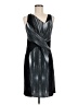 Helmut Lang Metallic Silver Cocktail Dress Size 6 - photo 1