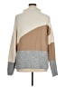 Love Scarlett Color Block Tan Turtleneck Sweater Size XL - photo 2