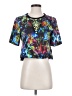 Nanette Lepore Blue Short Sleeve Top Size 4 - photo 1