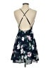 Lulus 100% Polyester Floral Blue Cocktail Dress Size S - photo 2