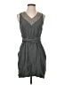 Assorted Brands 100% Silk Solid Gray Casual Dress Size 2 - photo 1