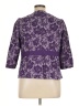 Roaman's 100% Polyester Purple Blazer Size 14W - photo 2