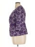 Roaman's 100% Polyester Purple Blazer Size 14W - photo 5