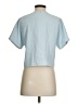J.Crew 365 100% Polyester Blue Short Sleeve Blouse Size 4 - photo 2