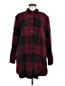 BB Dakota Plaid Burgundy Coat Size M - photo 1