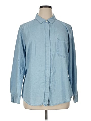 Per Se Long Sleeve Button-Down Shirt (view 1)