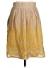 Tiny 100% Cotton Graphic Gold Casual Skirt Size S - photo 2