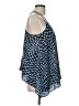 Collective Concepts Animal Print Blue Sleeveless Blouse Size L - photo 4