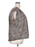 Nic + Zoe 100% Polyester Animal Print Silver Short Sleeve Top Size 2X - photo 4
