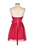 Moda International 100% Polyester Hearts Red Cocktail Dress Size 4 - photo 2
