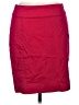 Express Solid Burgundy Casual Skirt Size 6 - photo 1
