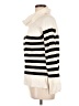 Cyrus Stripes Ivory Turtleneck Sweater Size L - photo 5