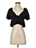 Urban Outfitters Black Short Sleeve Blouse Size XS - photo 1