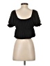 Urban Outfitters Black Short Sleeve Blouse Size XS - photo 2