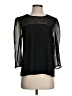 Christine Laure 100% Polyester Black 3/4 Sleeve Blouse Size 1 (tall) - photo 1