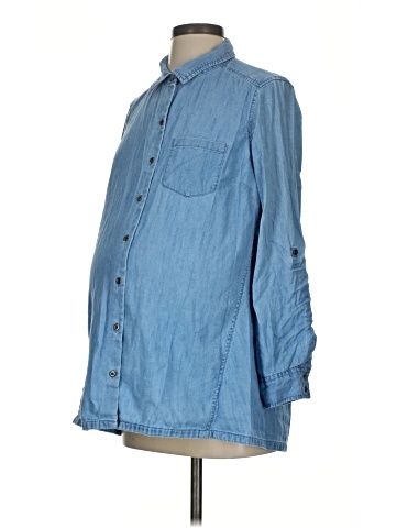 Motherhood Long Sleeve Button-Down Shirt (view 1)