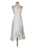 Blue Rain Polka Dots Silver Cocktail Dress Size S - photo 1