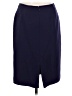 Tahari 100% Polyester Solid Blue Formal Skirt Size 8 (petite) - photo 2