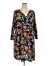 ASOS Curve 100% Polyester Floral Black Casual Dress Size 18 - photo 1