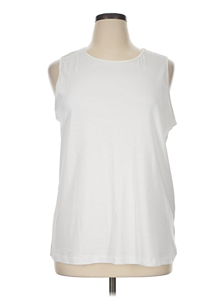 Pre-owned Cj Banks Sleeveless T-shirt In White