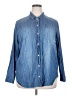 Old Navy Blue Long Sleeve Button-Down Shirt Size XXL - photo 1