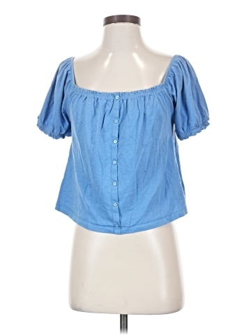 American Eagle Outfitters Short Sleeve Blouse (view 1)