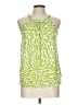 MICHAEL Michael Kors Tropical Green Sleeveless Blouse Size L (petite) - photo 1