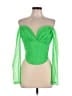 Akira Green Long Sleeve Blouse Size L - photo 1