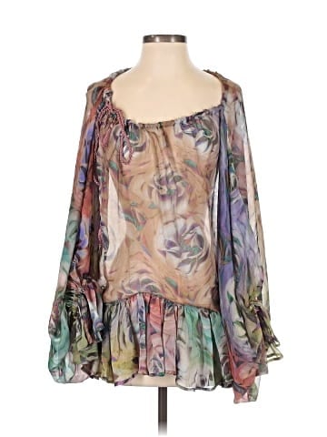 ETRO 3/4 Sleeve Silk Top (view 1)
