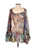 ETRO 100% Silk Brown 3/4 Sleeve Silk Top Size EU (IT) 38 / US 2 - photo 1