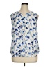 Talbots Outlet 100% Polyester Blue Sleeveless Blouse Size XL - photo 1
