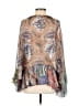 ETRO 100% Silk Brown 3/4 Sleeve Silk Top Size EU (IT) 38 / US 2 - photo 2