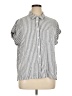 Orvis Stripes Gray Short Sleeve Blouse Size XL - photo 1