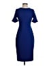 Calvin Klein Solid Blue Cocktail Dress Size 2 - photo 1