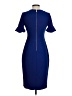 Calvin Klein Solid Blue Cocktail Dress Size 2 - photo 2