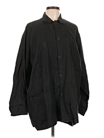 Flax Long Sleeve Button-Down Shirt (view 1)