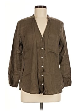 Zara Basic 3/4 Sleeve Button Down Shirt