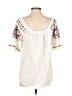 Akemi + Kin White Short Sleeve Blouse Size 4 - photo 2