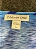 Coldwater Creek 100% Polyester Blue Short Sleeve Top Size L - photo 7