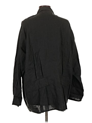 Flax Long Sleeve Button-Down Shirt (view 2)