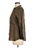 Zara Basic Brown 3/4 Sleeve Button-Down Shirt Size M - photo 5