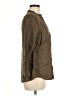 Zara Basic Brown 3/4 Sleeve Button-Down Shirt Size M - photo 4