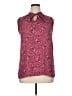 Ann Taylor LOFT 100% Polyester Paisley Burgundy Sleeveless Blouse Size XL - photo 1