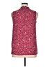 Ann Taylor LOFT 100% Polyester Paisley Burgundy Sleeveless Blouse Size XL - photo 2