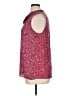 Ann Taylor LOFT 100% Polyester Paisley Burgundy Sleeveless Blouse Size XL - photo 5