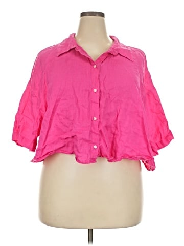 H&M 3/4 Sleeve Button-Down Shirt (view 1)