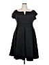 Unbranded Solid Black Cocktail Dress Size XXL - photo 1