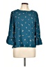 Apt. 9 100% Polyester Teal 3/4 Sleeve Blouse Size L - photo 1