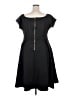 Unbranded Solid Black Cocktail Dress Size XXL - photo 2