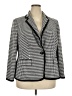 Kasper Houndstooth Gray Blazer Size 18 - photo 1